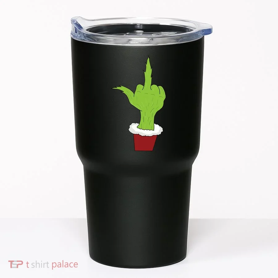 Middle Finger Funny Holiday Tumbler