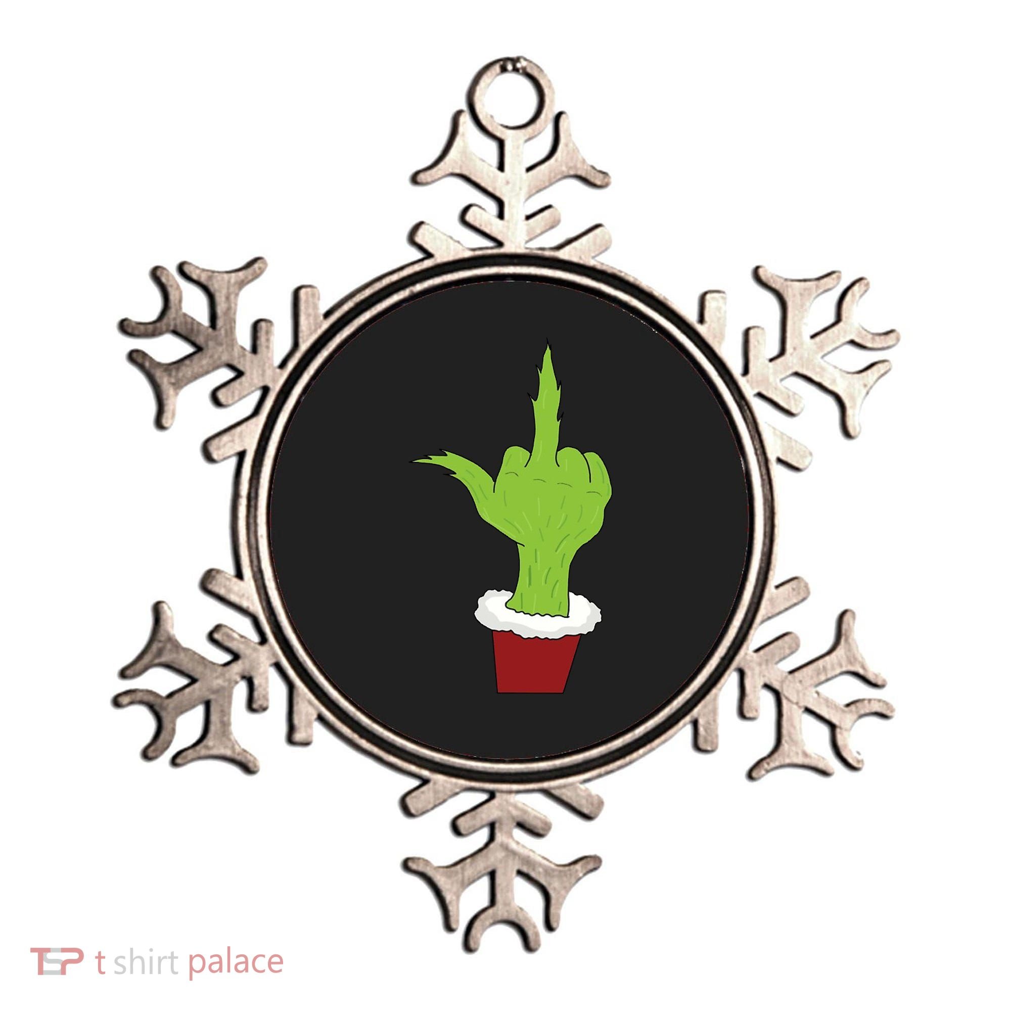 Middle Finger Funny Holiday Ornament