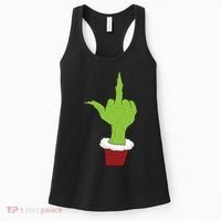 Middle Finger Funny Holiday Women's Tank Top thumb 0