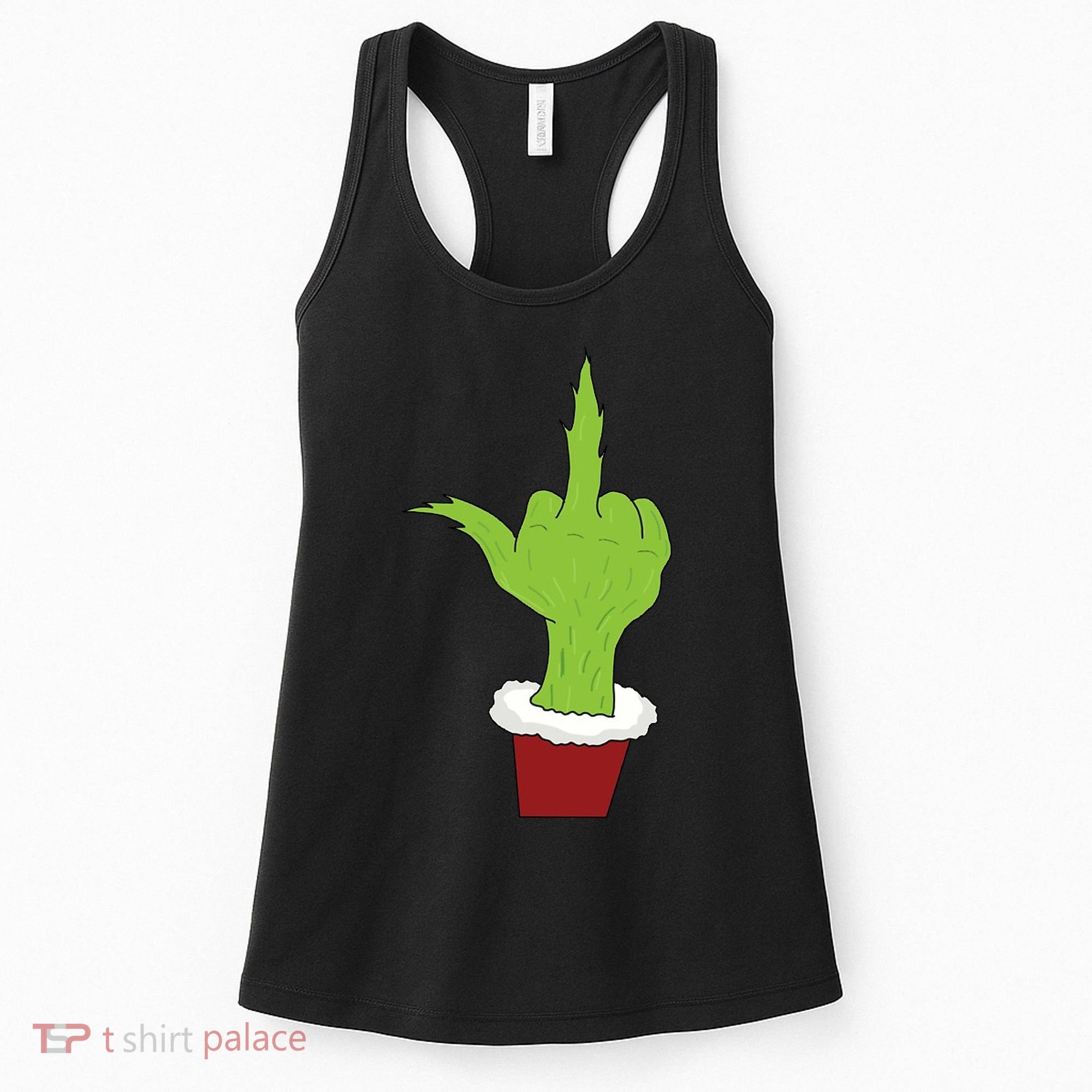 Middle Finger Funny Holiday Women's Tank Top