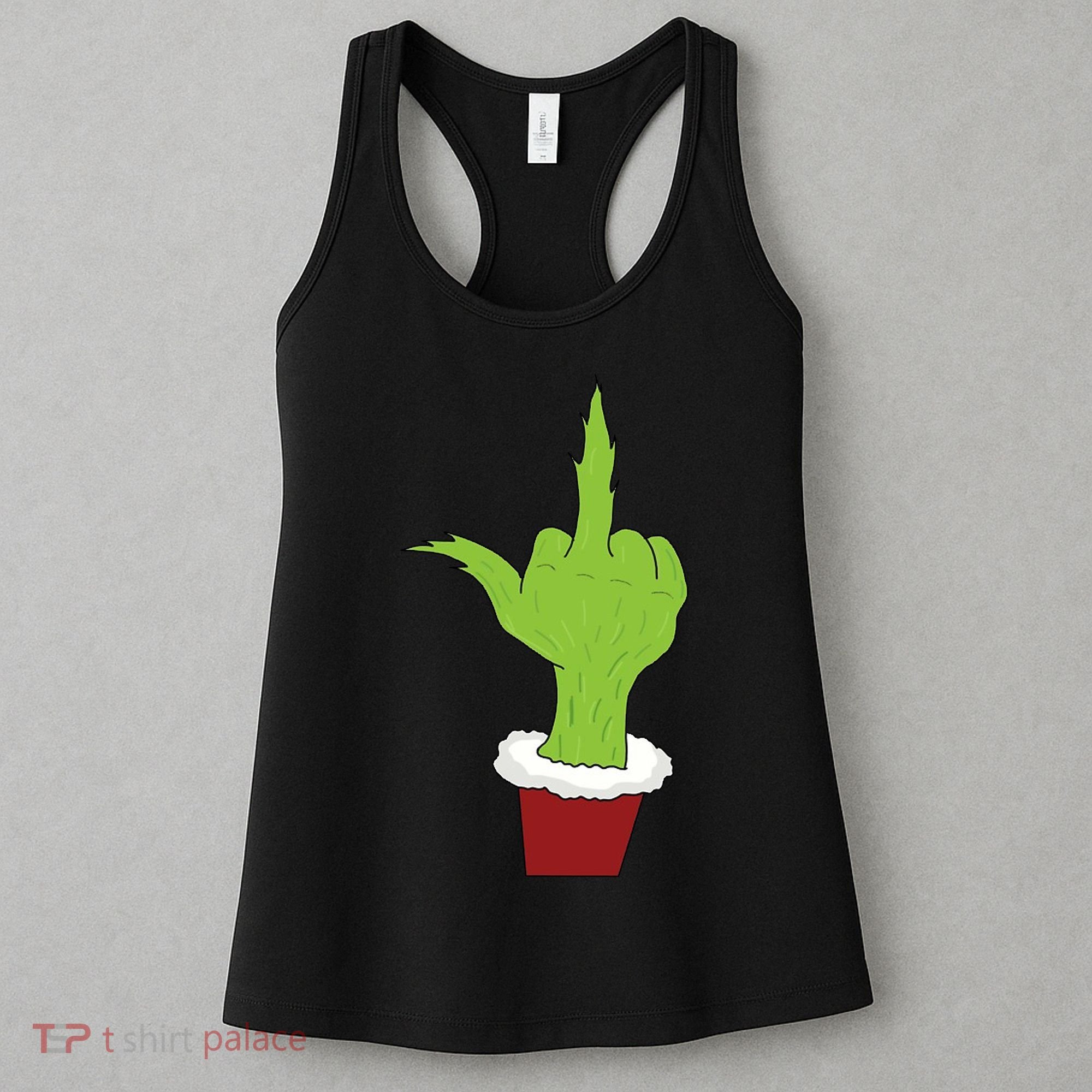 Middle Finger Funny Holiday Women's Tank Top
