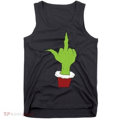 Middle Finger Funny Holiday Tank Top