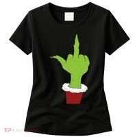 Middle Finger Funny Holiday Women's T-Shirt thumb 0