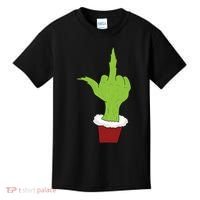 Middle Finger Funny Holiday Kids T-Shirt thumb 0