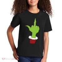 Middle Finger Funny Holiday Kids T-Shirt thumb 2