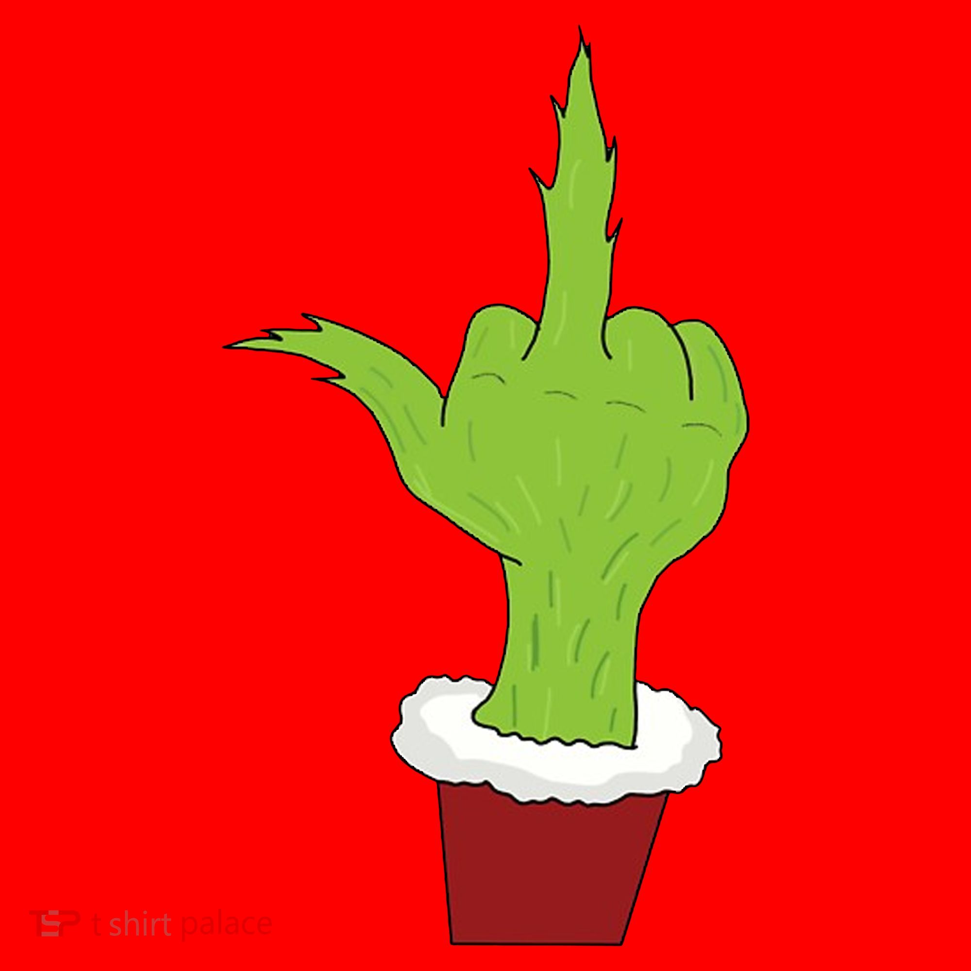 Middle Finger Funny Holiday Santa Hat