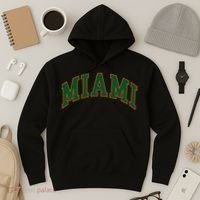 Miami Football Font Hoodie thumb 3
