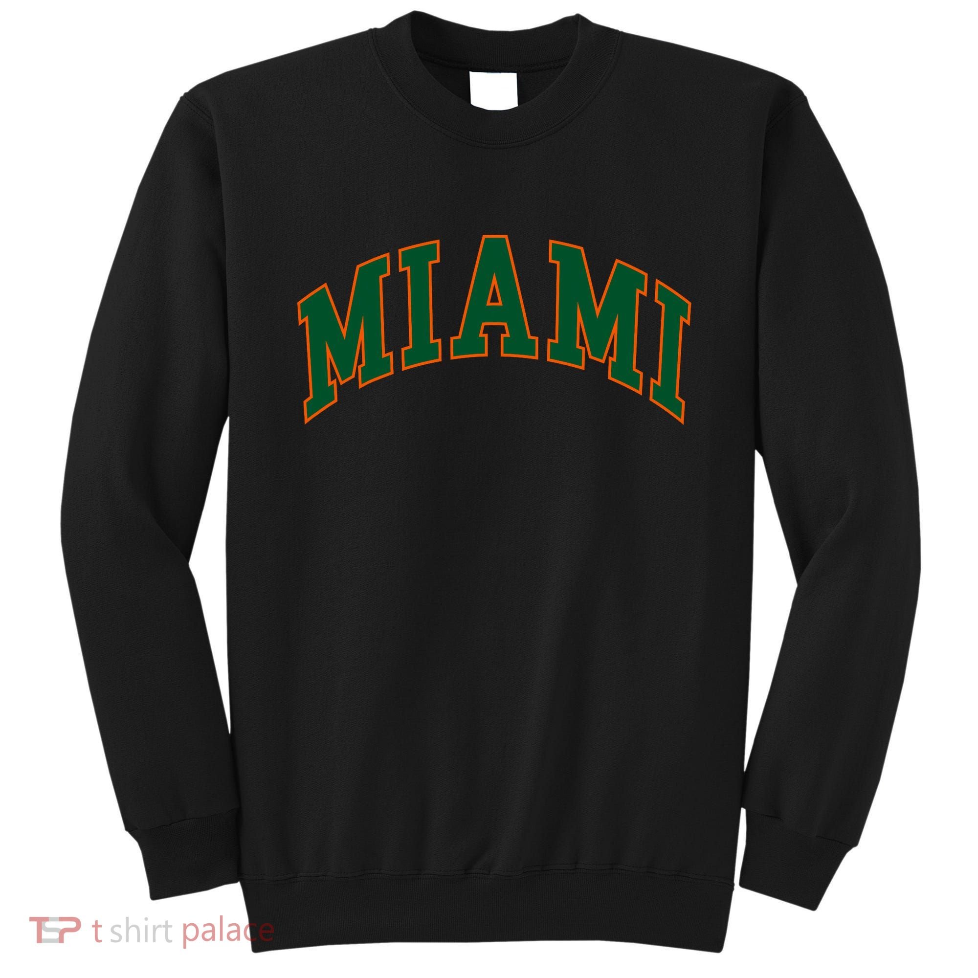 Miami Football Font Sweatshirt