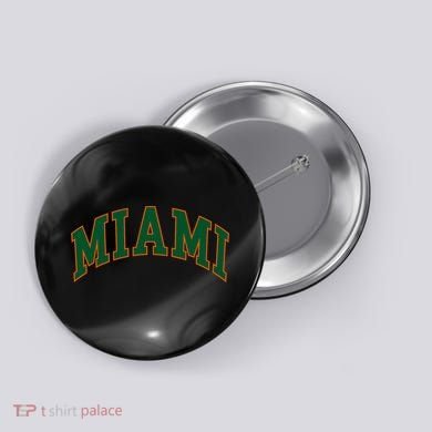 Miami Football Font Button