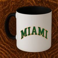 Miami Football Font Coffee Mug thumb 2