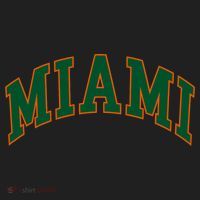 Miami Football Font Beanie thumb 2