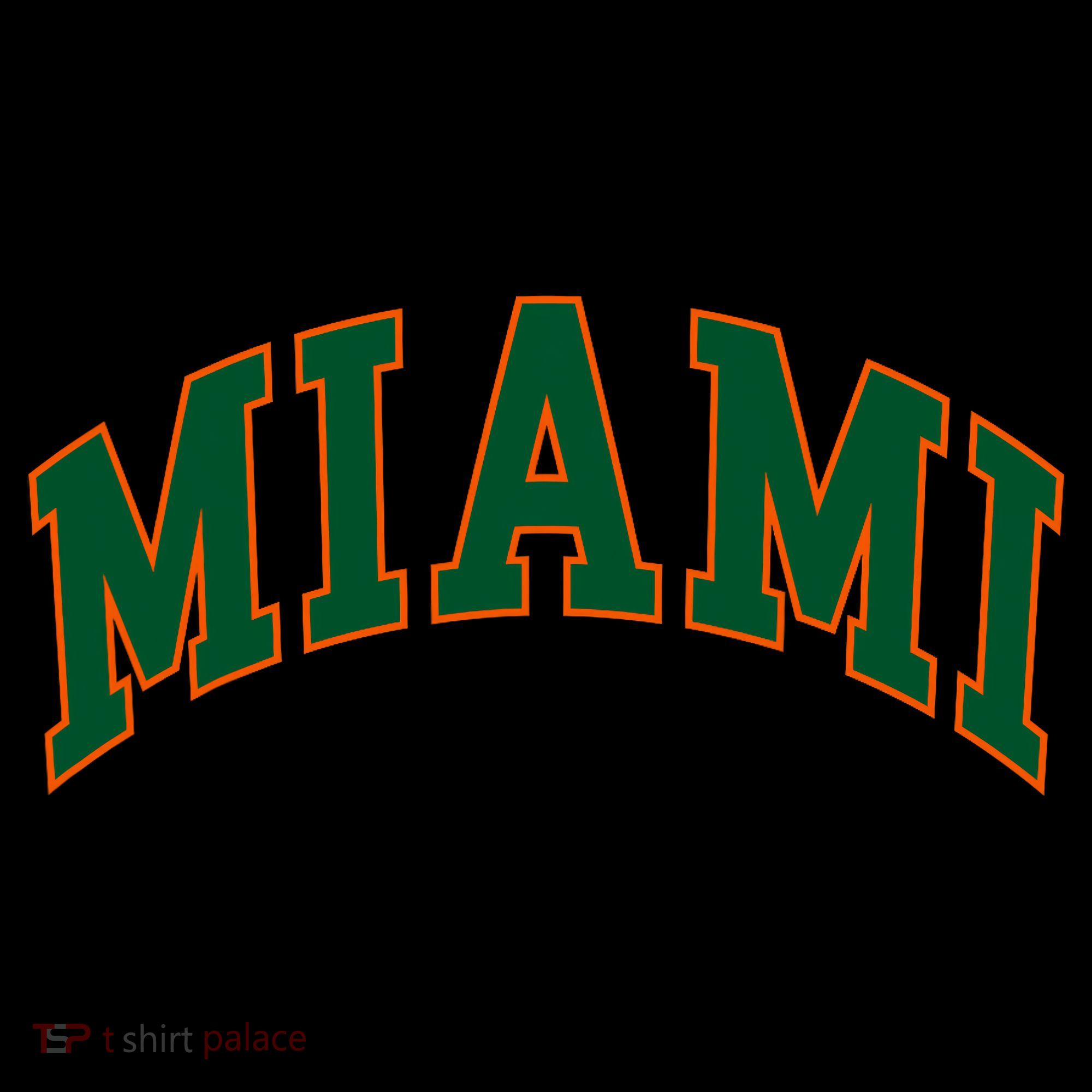 Miami Football Font Coaster