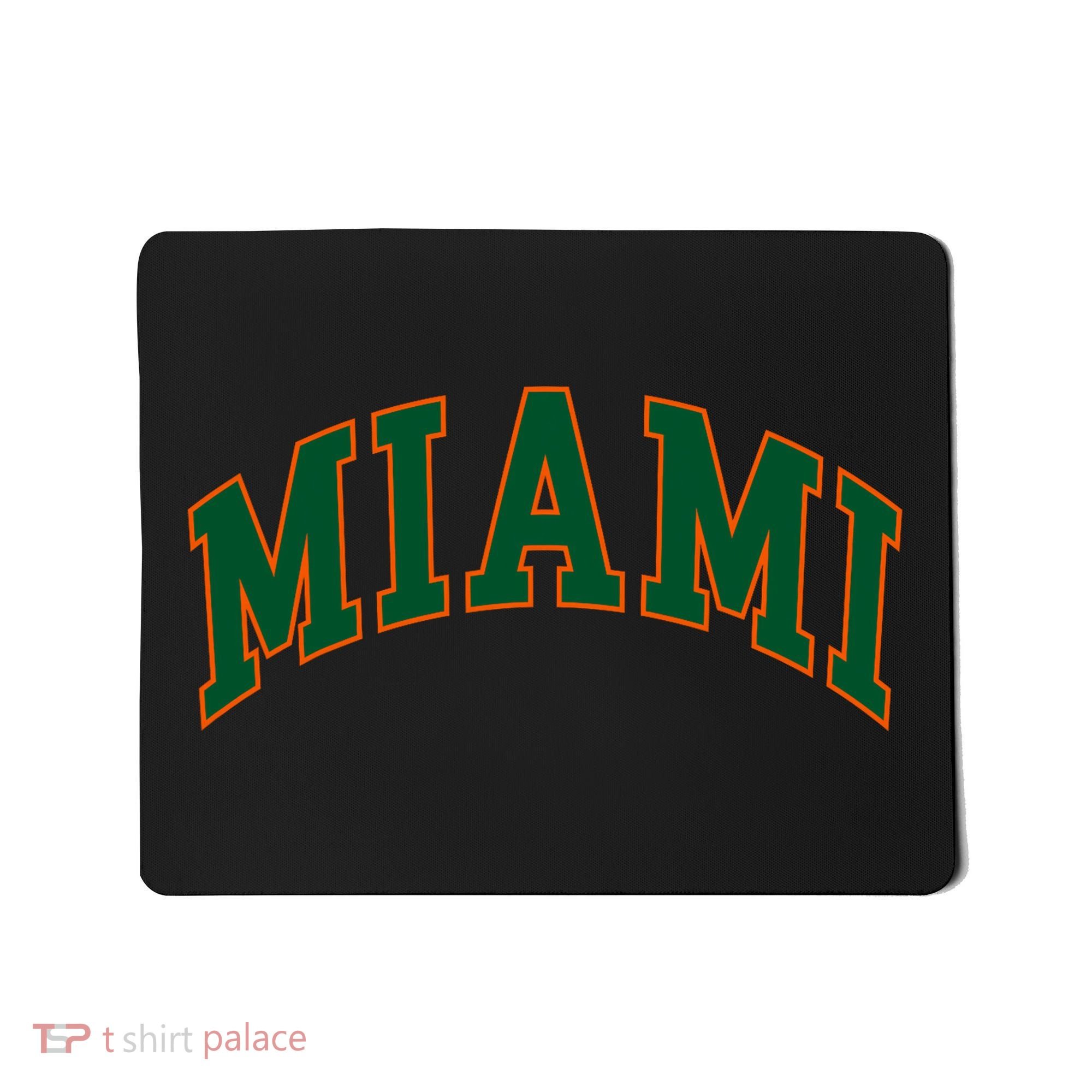 Miami Football Font Mousepad