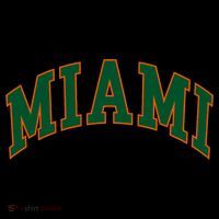 Miami Football Font Baby Bodysuit thumb 2