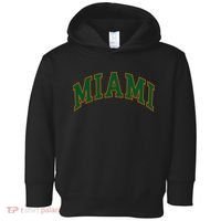 Miami Football Font Toddler Hoodie thumb 0