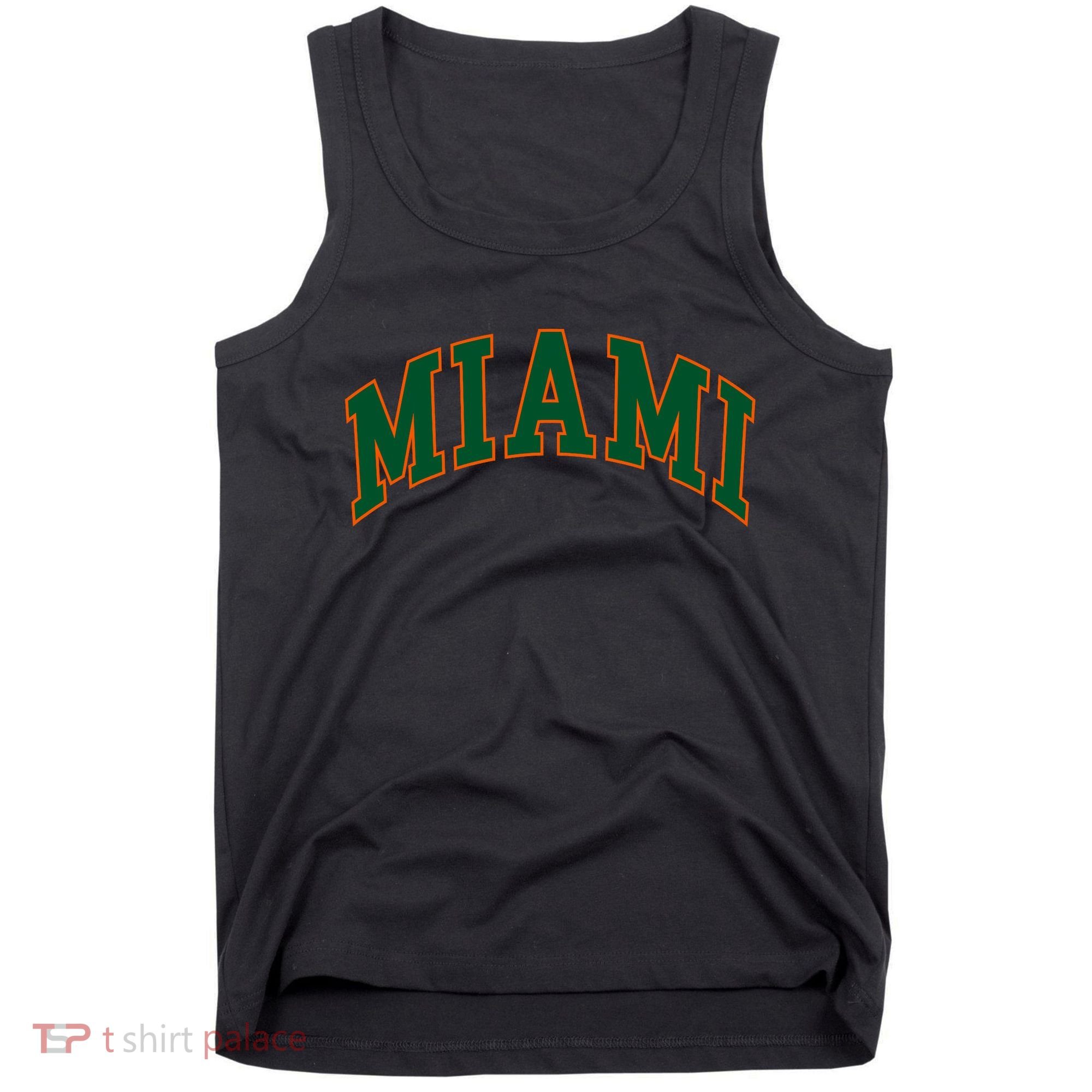 Miami Football Font Tank Top