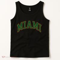Miami Football Font Tank Top thumb 2
