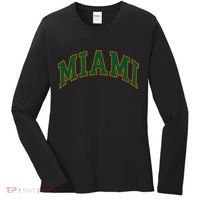 Miami Football Font Women's Long Sleeve Shirt thumb 0