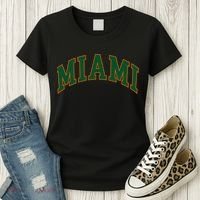 Miami Football Font Women's T-Shirt thumb 3