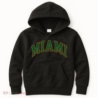 Miami Football Font Kids Hoodie thumb 0