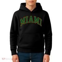 Miami Football Font Kids Hoodie thumb 4