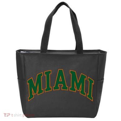 Miami Football Font Tote Bag