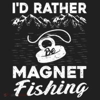 Magnet Fishing Funny I'd Rather Be Magnet Fishing Beanie thumb 2