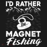 Magnet Fishing Funny I'd Rather Be Magnet Fishing Women's Tank Top thumb 5