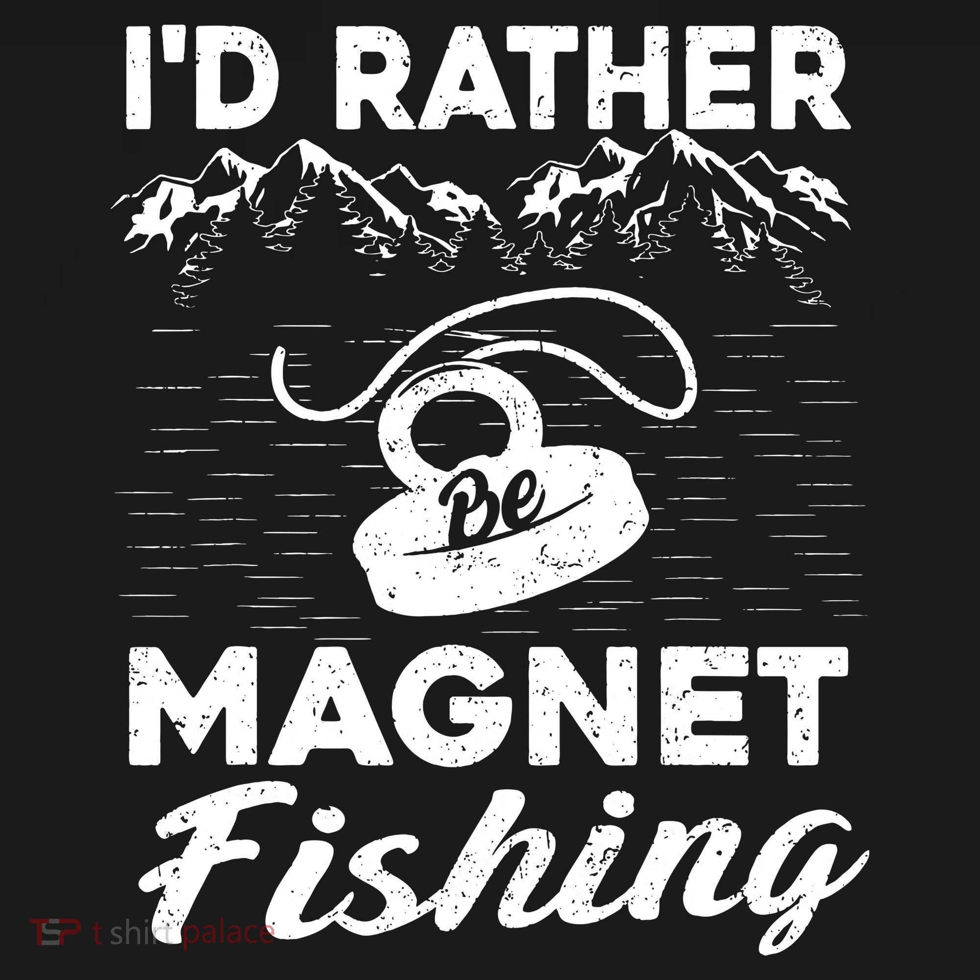 Magnet Fishing Funny I'd Rather Be Magnet Fishing Visor