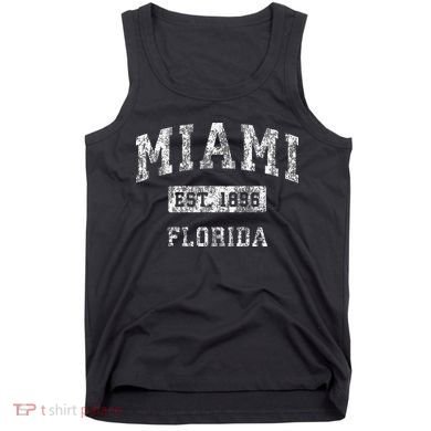 Miami Florida Fl Vintage Established Tank Top