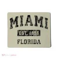 Miami Florida Fl Vintage Established Mousepad thumb 0