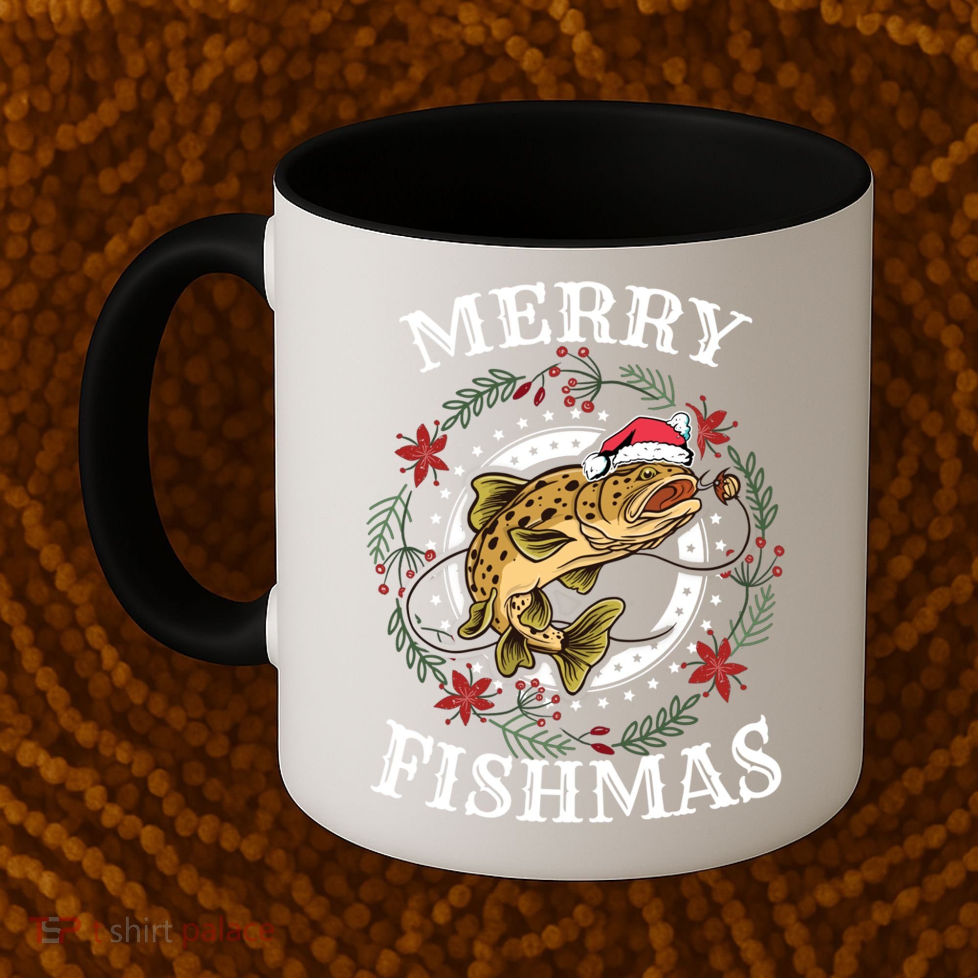 Merry Fishmas For Fisher Or Fishing Lover Gift Coffee Mug
