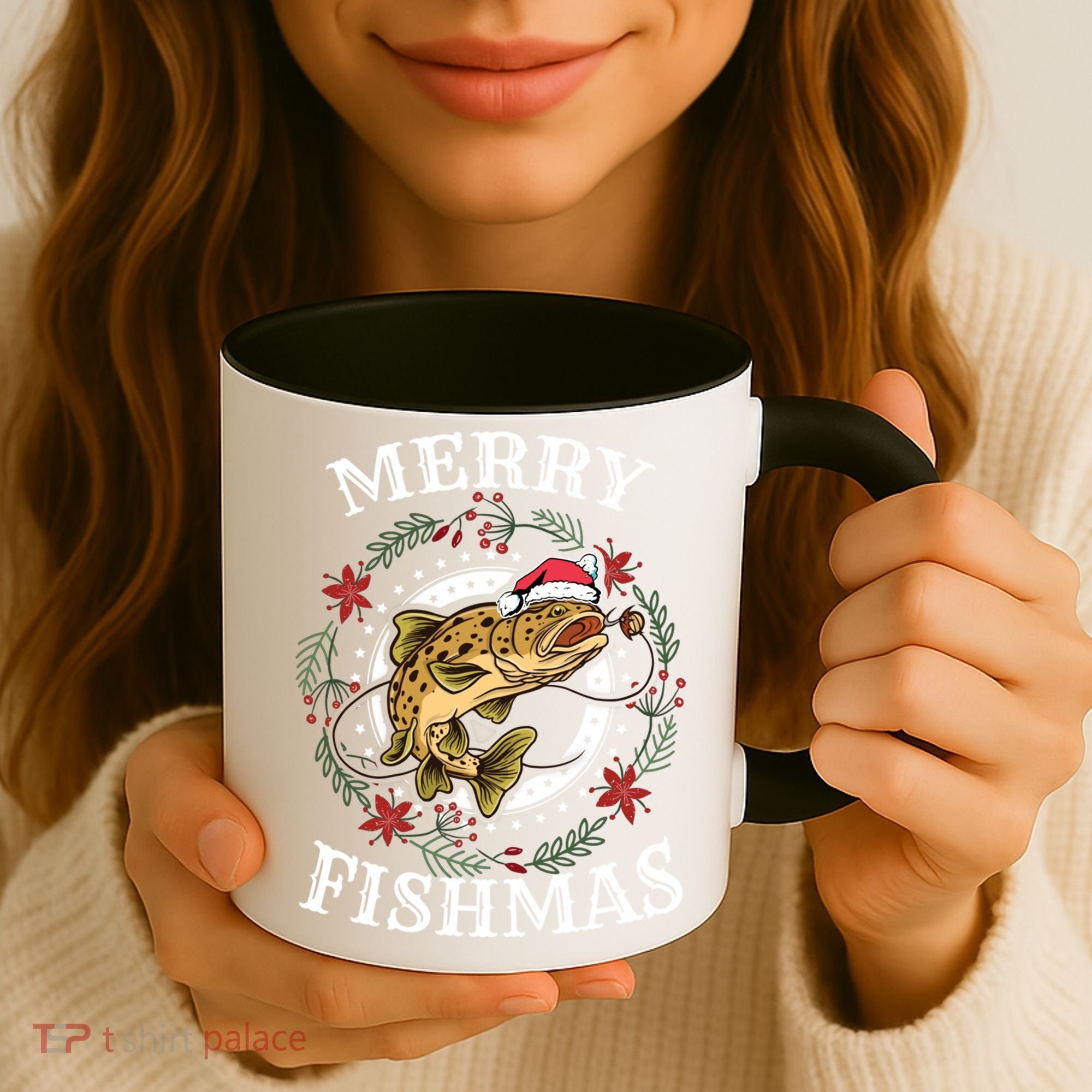 Merry Fishmas For Fisher Or Fishing Lover Gift Coffee Mug