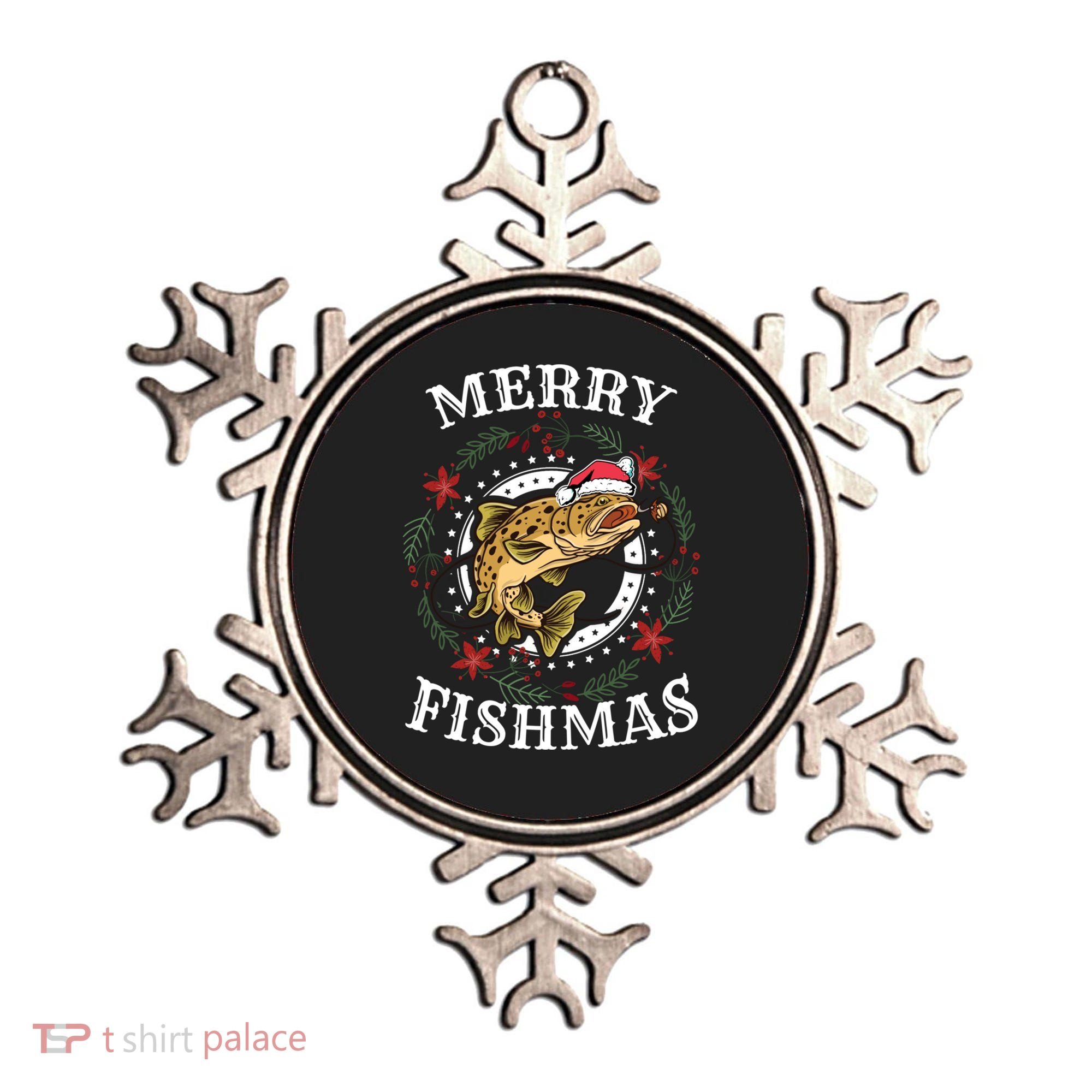 Merry Fishmas For Fisher Or Fishing Lover Gift Ornament