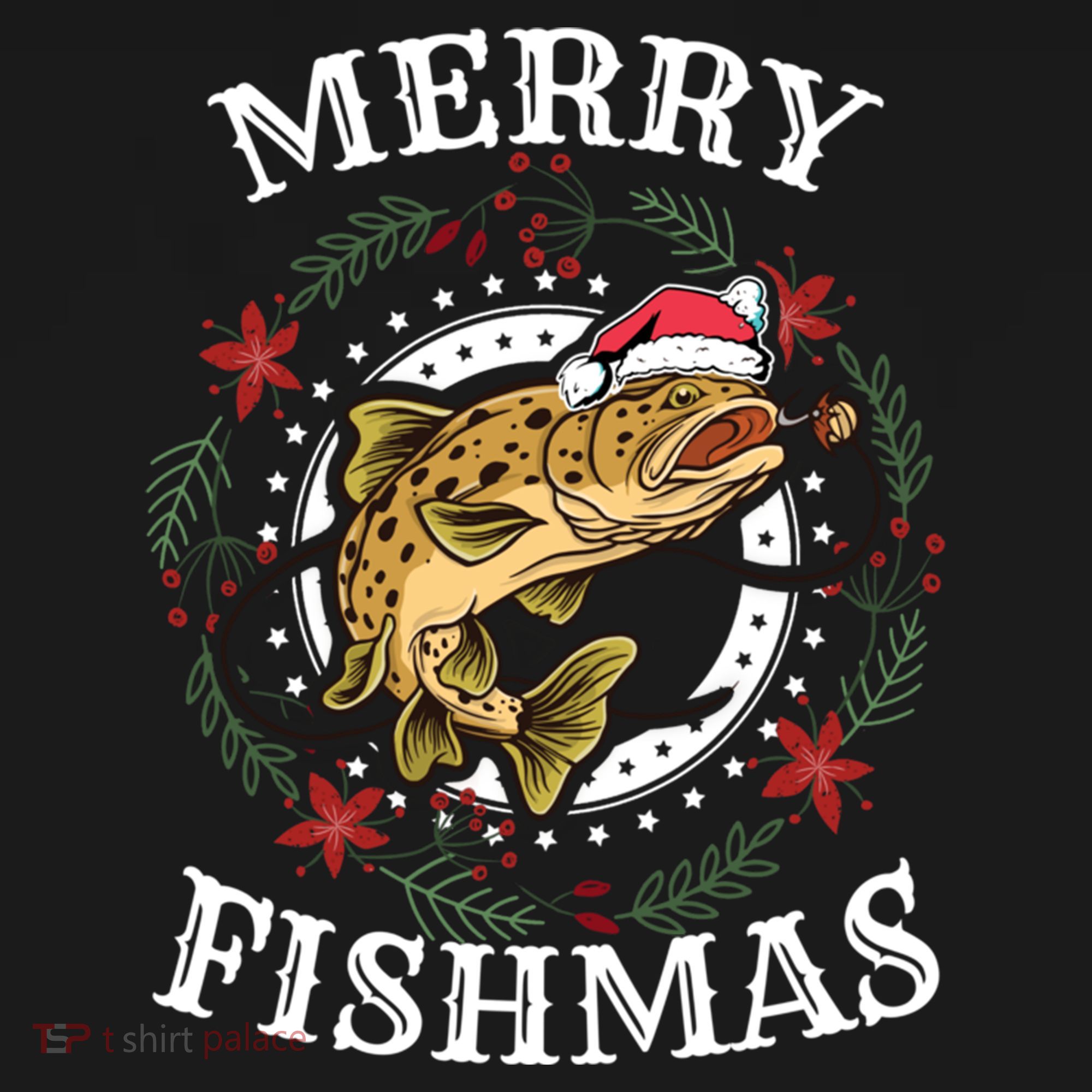 Merry Fishmas For Fisher Or Fishing Lover Gift Ornament