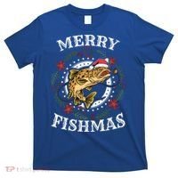 Merry Fishmas For Fisher Or Fishing Lover Gift T-Shirt thumb 0