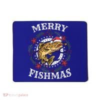 Merry Fishmas For Fisher Or Fishing Lover Gift Mousepad thumb 0