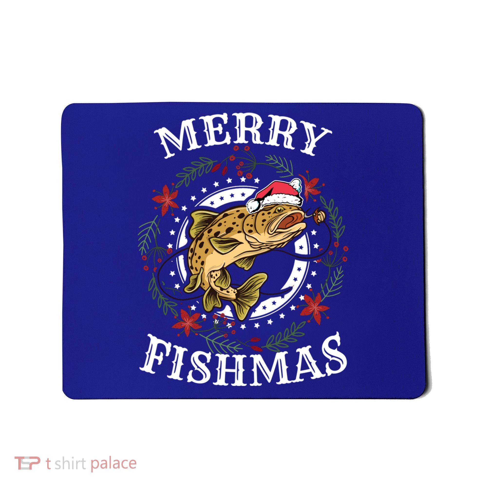 Merry Fishmas For Fisher Or Fishing Lover Gift Mousepad