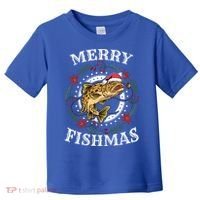 Merry Fishmas For Fisher Or Fishing Lover Gift Toddler T-Shirt thumb 0