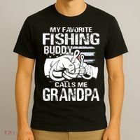 My Favorite Fishing Buddy Calls Me Grandpa T-Shirt thumb 3