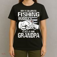 My Favorite Fishing Buddy Calls Me Grandpa T-Shirt thumb 4