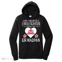 My Favorite Firefighter Calls Me Grandma Mom Women Cute Gift Women's Hoodie thumb 0