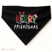 Merry Friendsmas Friends Christmas Matching Xmas Gift USA-Made Doggie Bandana thumb 0