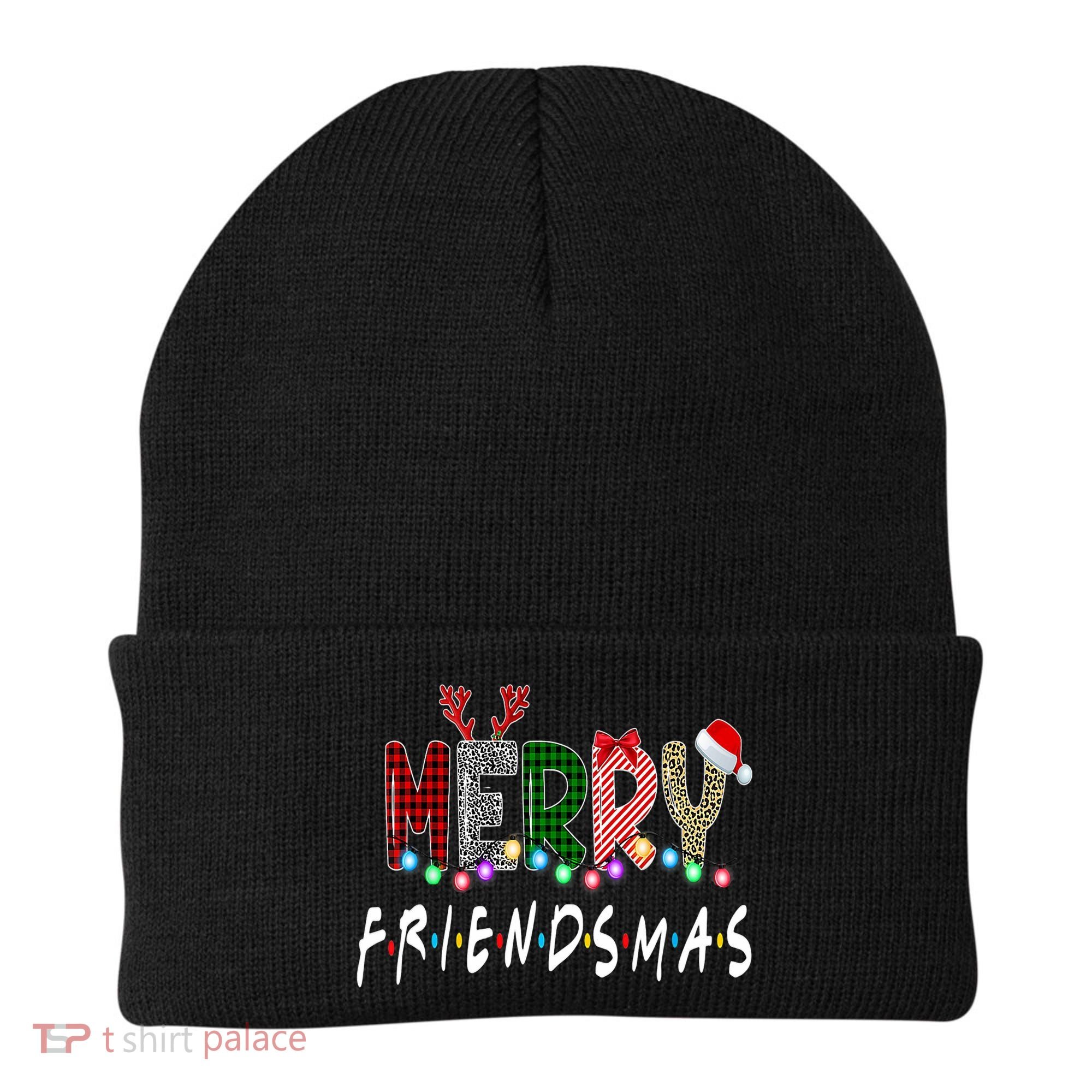 Merry Friendsmas Friends Christmas Matching Xmas Gift Beanie
