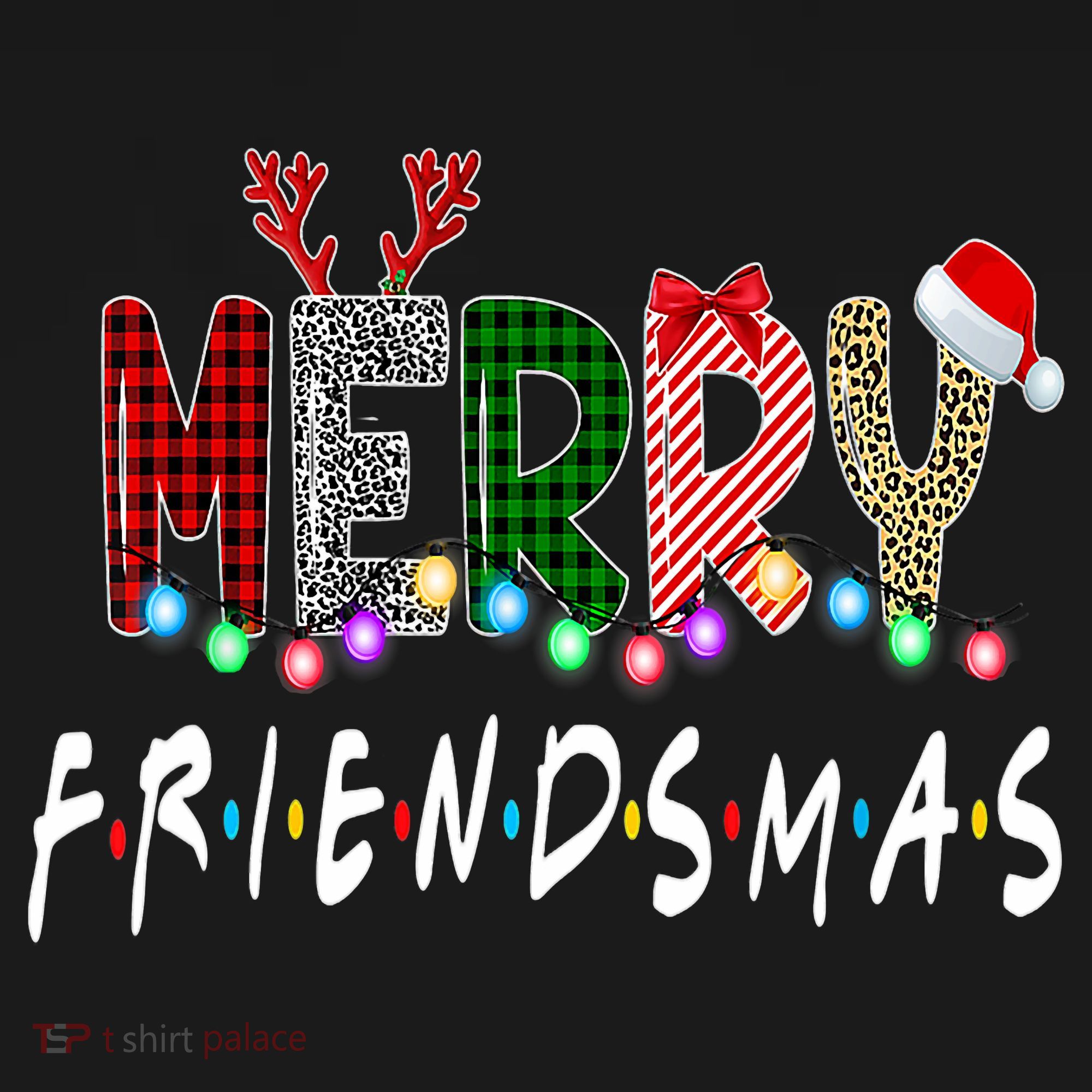 Merry Friendsmas Friends Christmas Matching Xmas Gift Women's Hoodie
