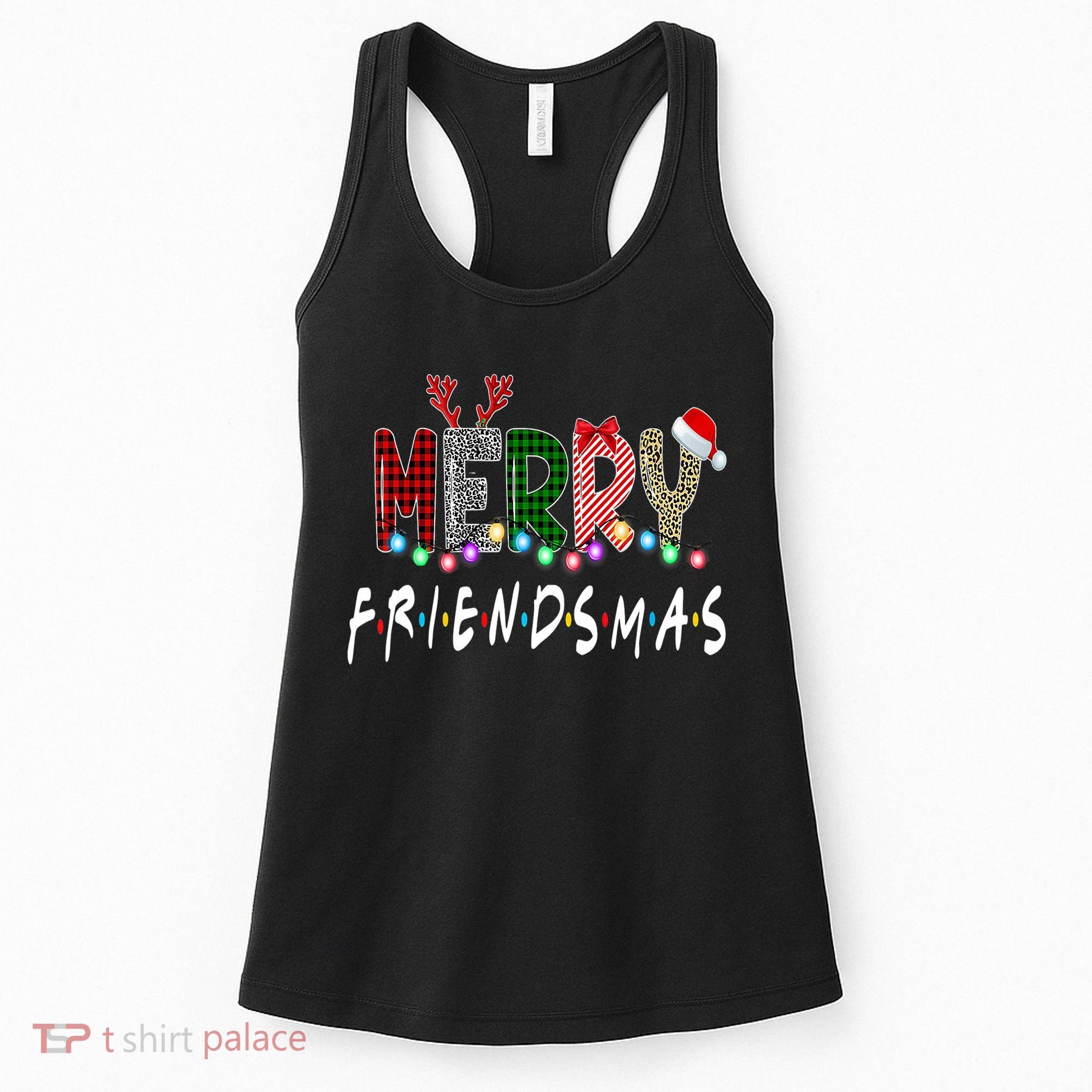 Merry Friendsmas Friends Christmas Matching Xmas Gift Women's Tank Top