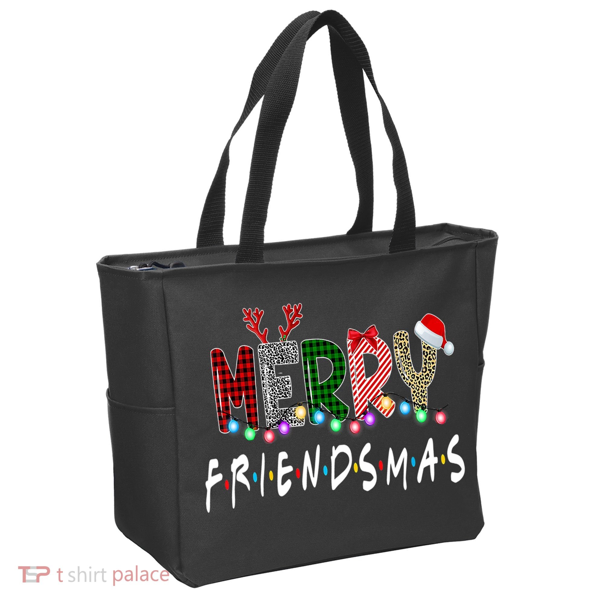 Merry Friendsmas Friends Christmas Matching Xmas Gift Tote Bag
