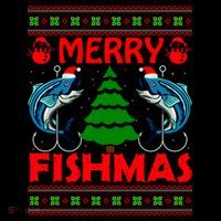 Merry Fishmas Funny Fish Fishing Ugly Christmas Coffee Mug thumb 5