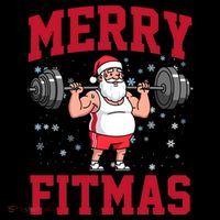 Merry Fitmas Funny Santa Claus Coffee Mug thumb 5