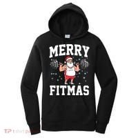 Merry Fitmas Funny Santa Claus Women's Hoodie thumb 0